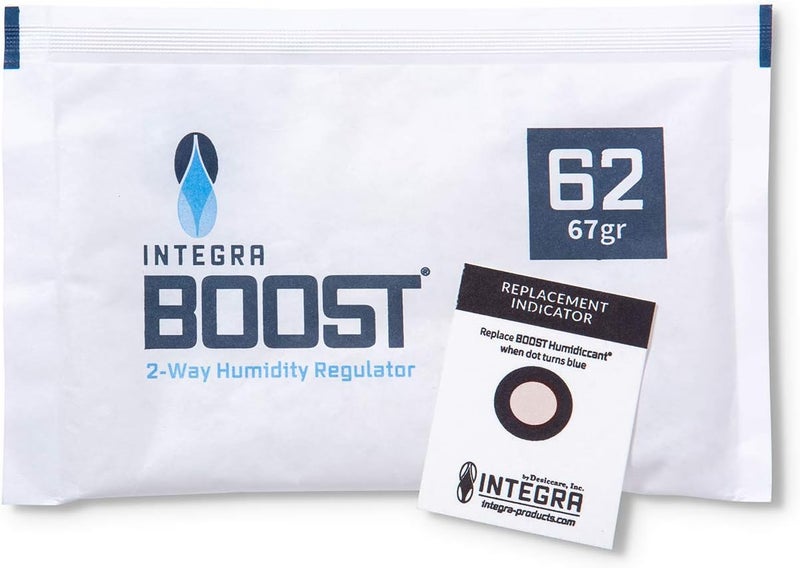 Integra Boost - 62% RH Level - 67 Gram Size - Two-Way Humidity Control Pack - Incl. Replacement Indicator Cards - Food Storage & Herbs Moisture Balancer For Up to 1 LB (Pack of 12) - Image 2